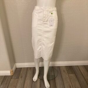 Sam Edelman The Maribelle Skirt White Denim Size 4/27